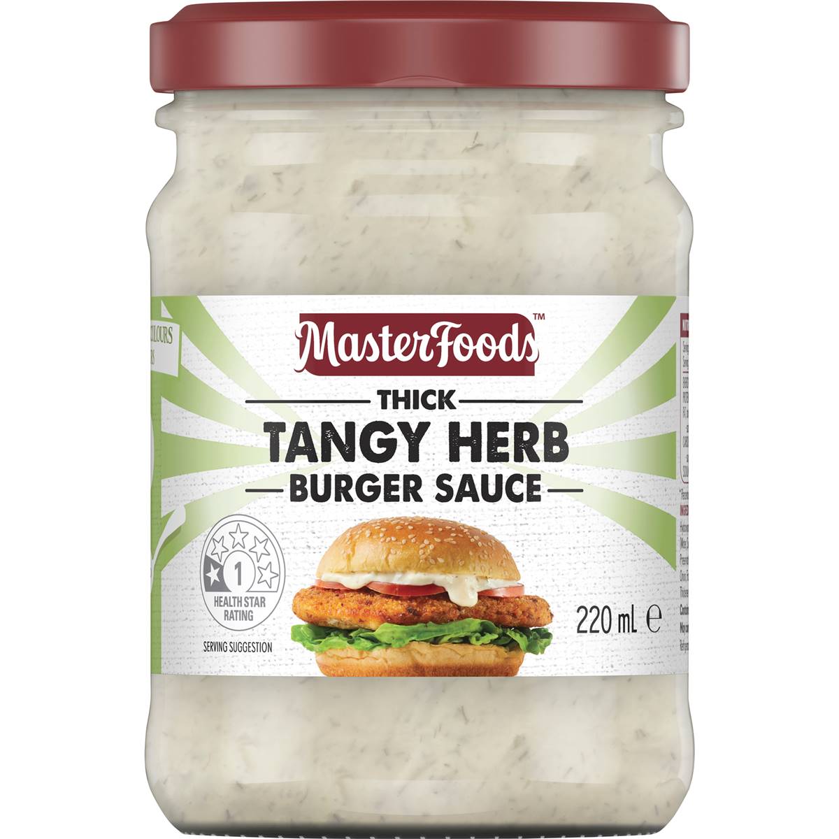 Masterfoods Thick Tangy Herb Burger Sauce 220ml Woolworths
