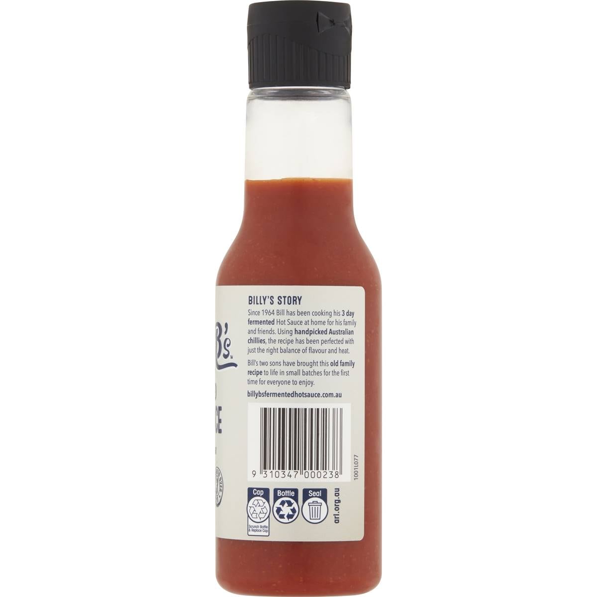 Billy B's Fermented Hot Sauce 200ml Woolworths