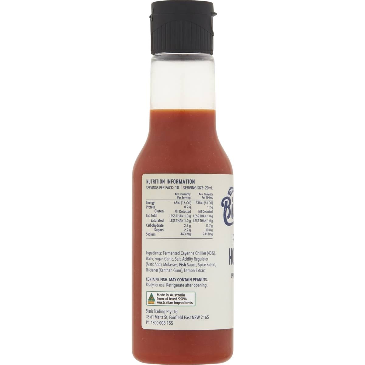 Billy B's Fermented Hot Sauce 200ml Woolworths