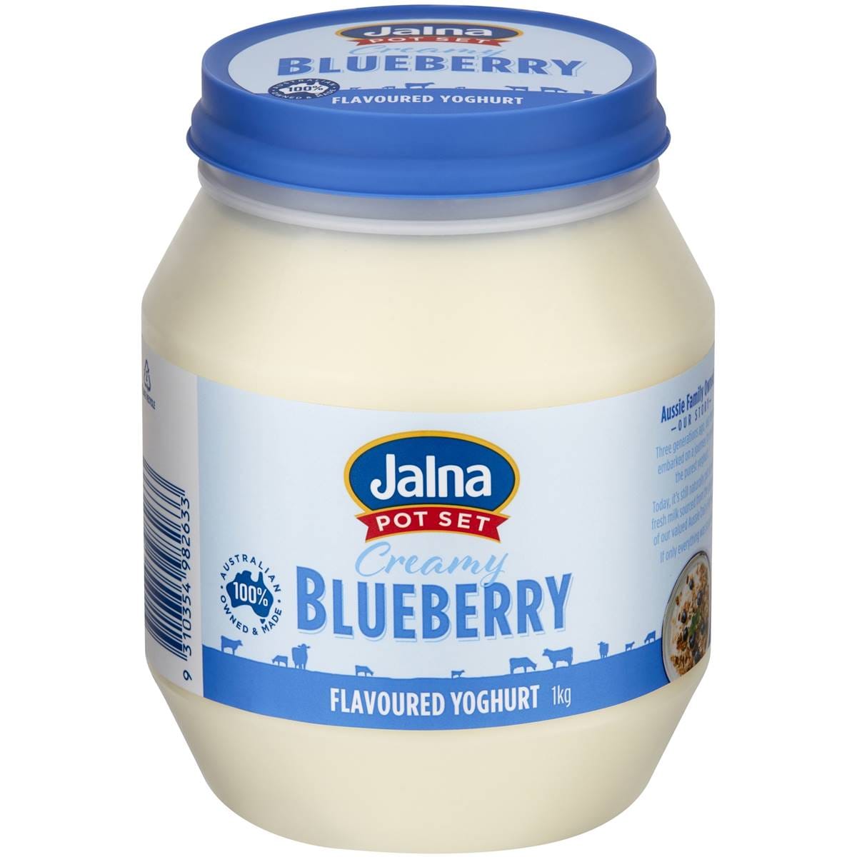 Calories in Jalna Double Cream Yoghurt Blueberry calcount