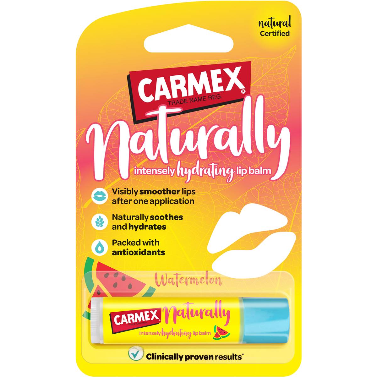 Carmex Naturally Intense Hydrating Lip Balm Watermelon 4g Woolworths