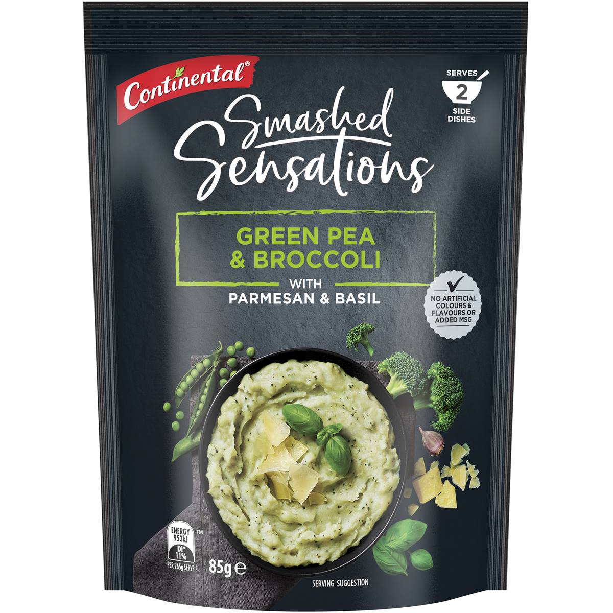 Continental Smashed Sensations Green Pea & Broccoli Potato Mash Serves