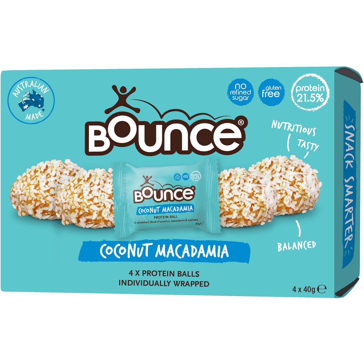 Bounce Coconut Macadamia Protein Balls 4 Pack Woolworths