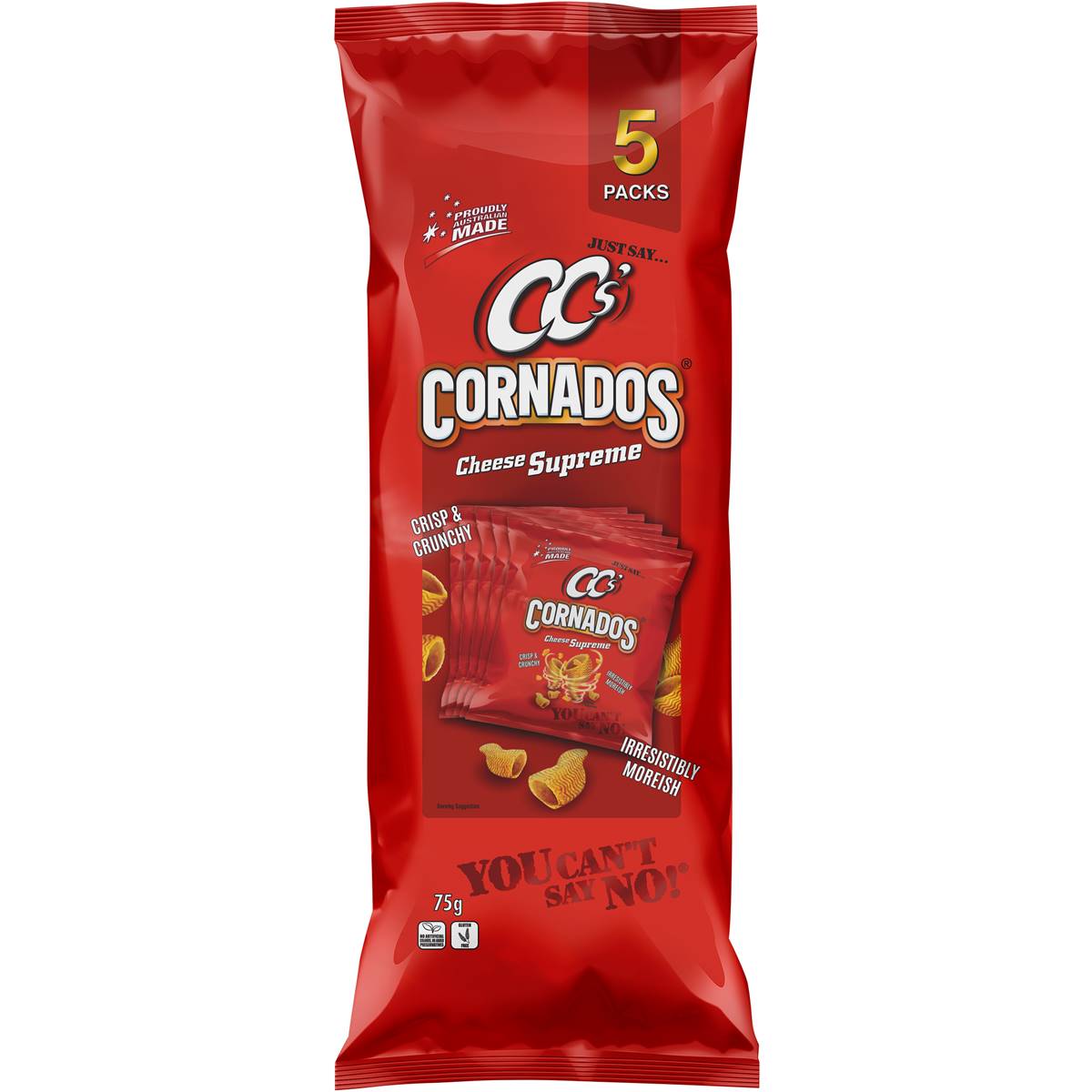 Cc's Cornados Corn Chips Hot Spicy 110g, 54% OFF