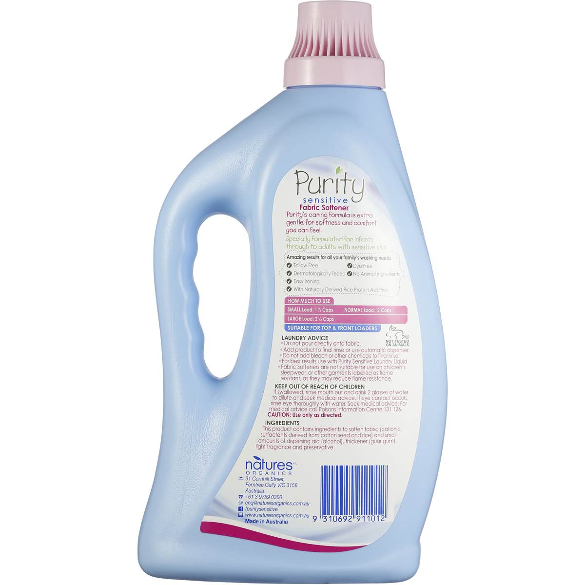 Purity Fabric Softener Sensitive 1.25l Woolworths