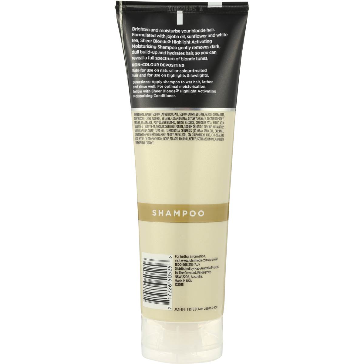 John Frieda Shampoo Sheer Blonde Light Moisturising 250ml 