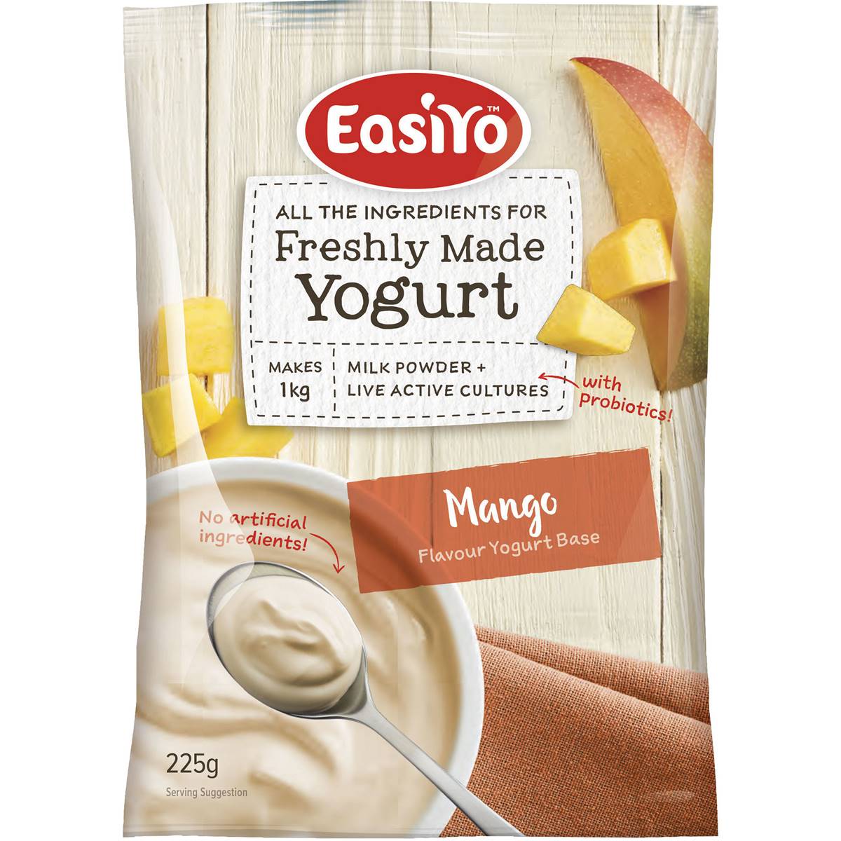 Easiyo Mango Yoghurt Base Yogurt Base 225g Woolworths