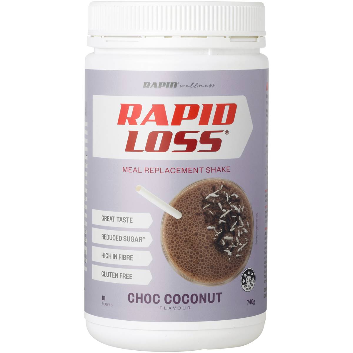 Rapid Loss Choc Coconut Flavour Meal Replacement Shake
