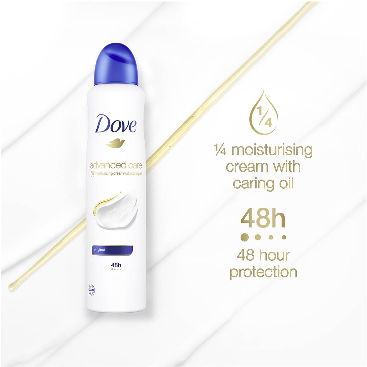 Dove Advanced Care Original Antiperspirant Aerosol Spray 150ml Woolworths 8904