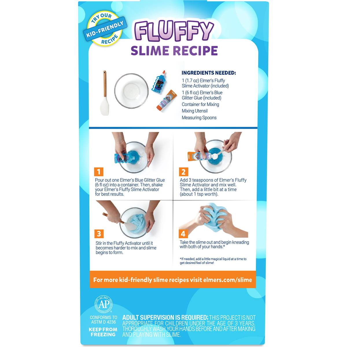 Elmer's Fluffy Slime Kit Each | Woolworths