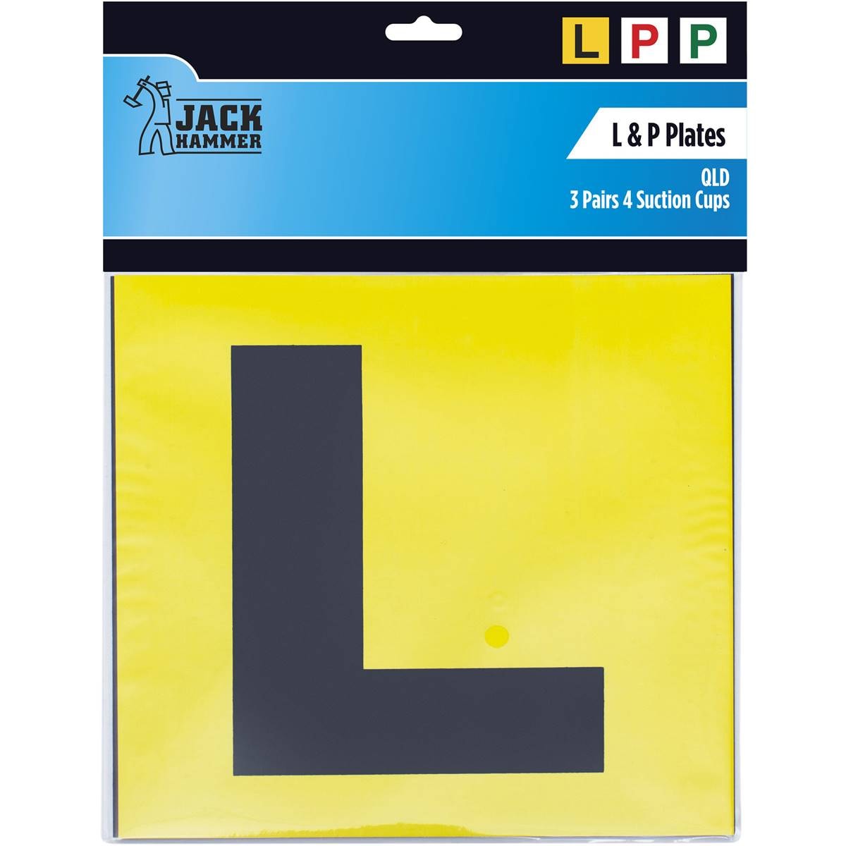 Jack Hammer L&p Plates Qld 4 Pack Woolworths