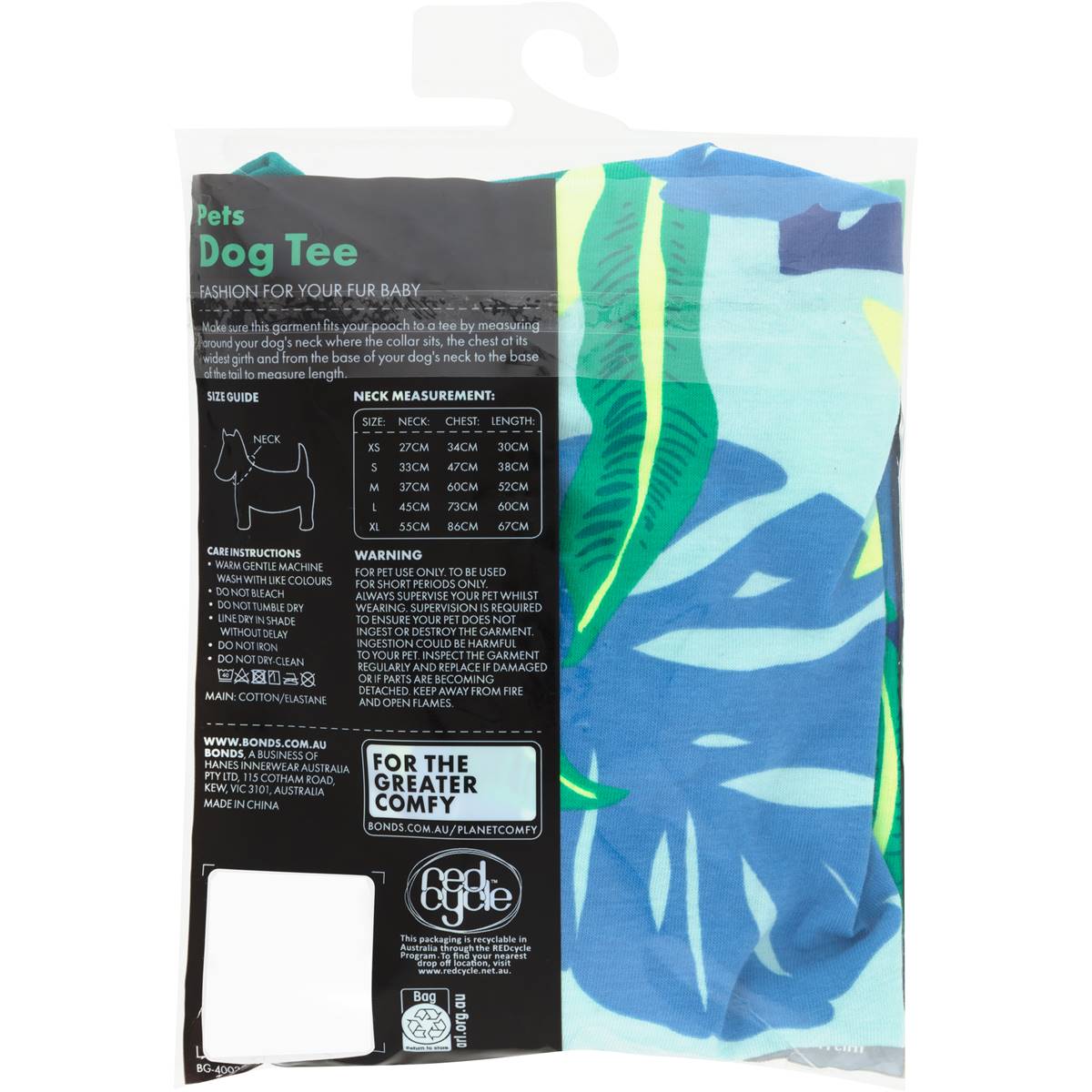 Bonds Pet Tee Large Each Woolworths