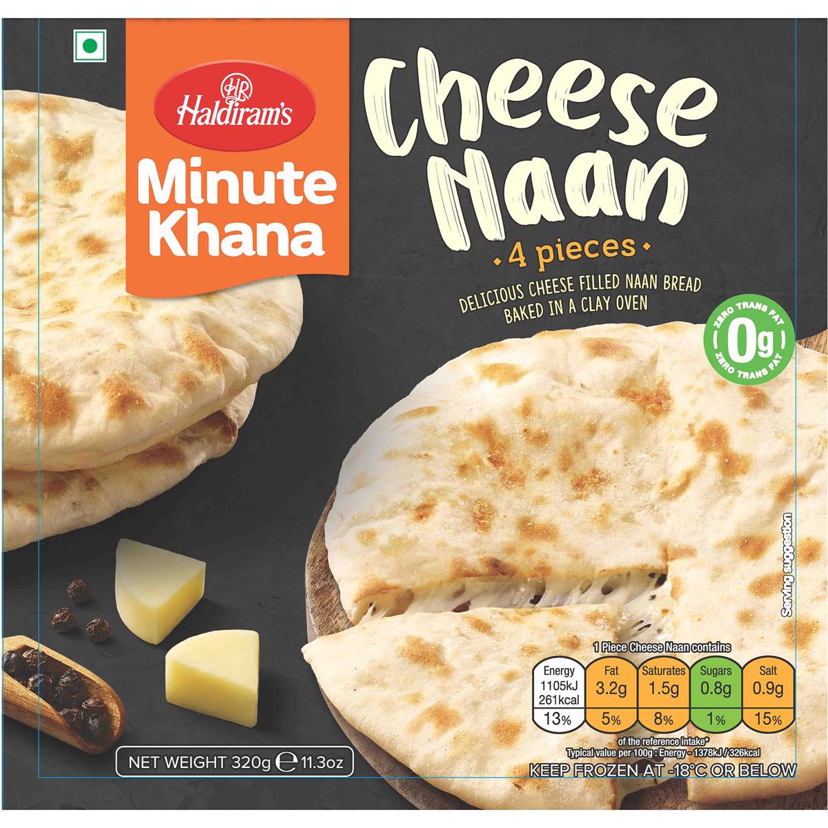 Haldiram's Cheese Naan 4 Pack Woolworths
