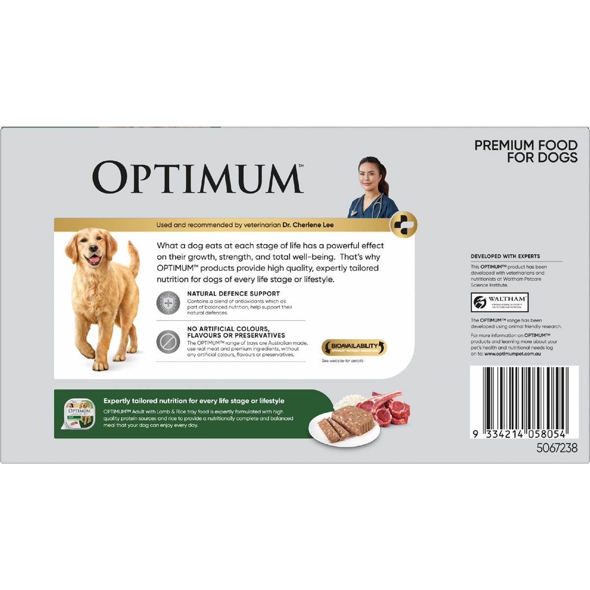 Optimum Lamb & Rice Wet Dog Food 24 Pack Woolworths