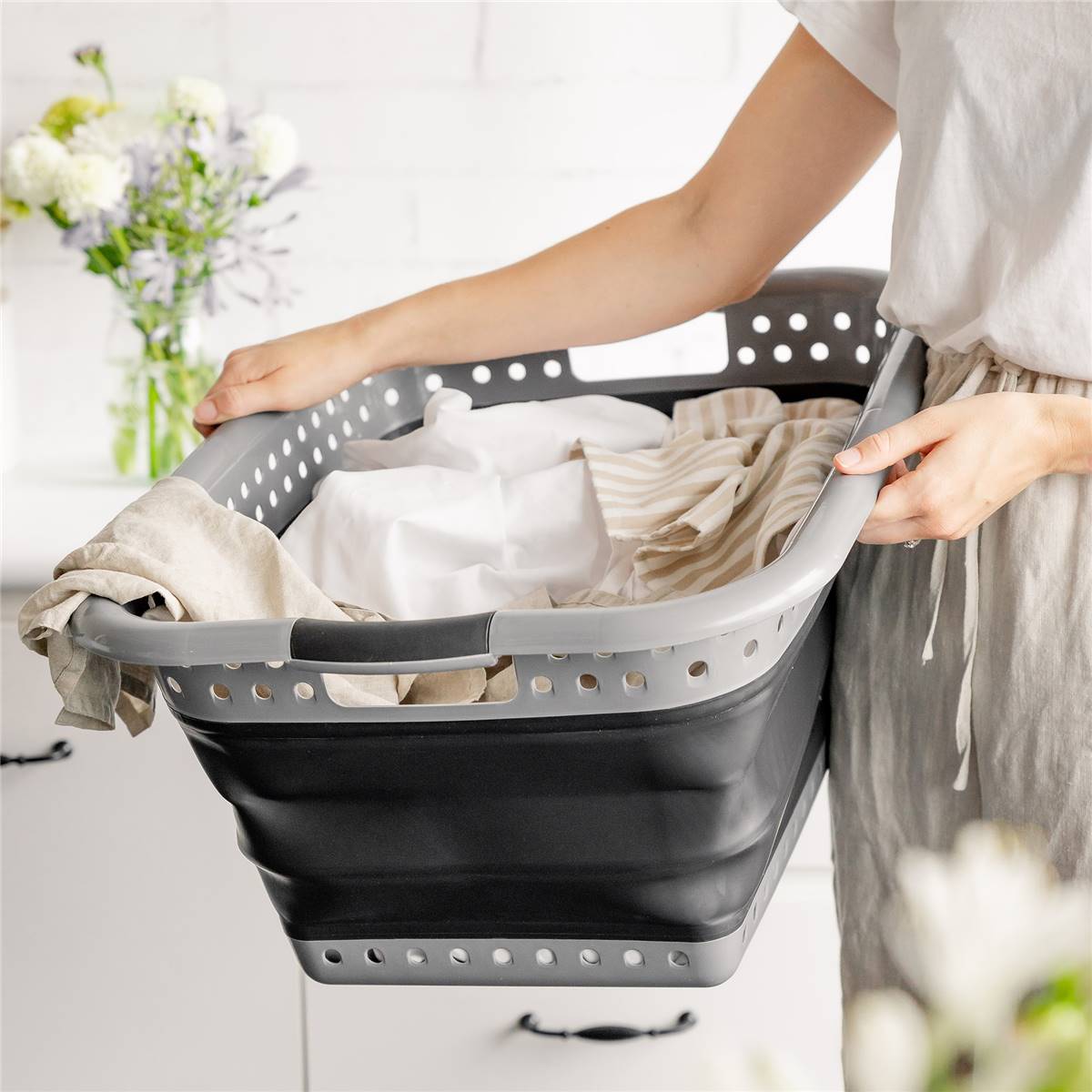 Seymours Collapsible Laundry Basket 37l Woolworths