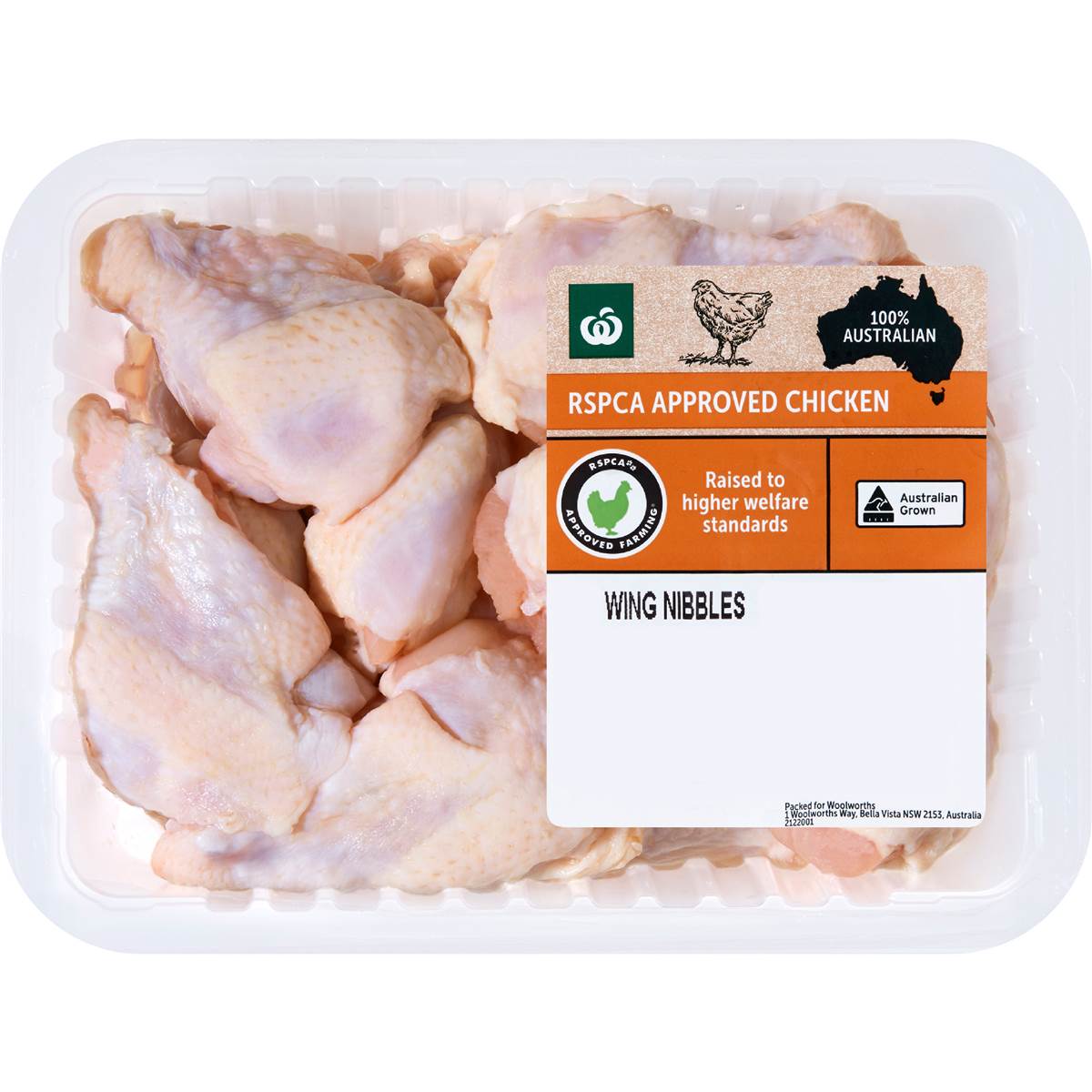 Woolworths Rspca Approved Plain Chicken Wing Nibbles 1kg Woolworths