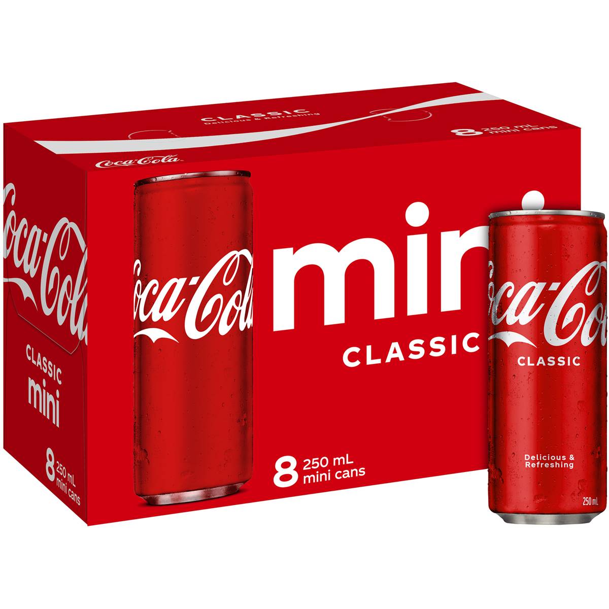 Coca Cola Classic Soft Drink Mini Cans Mlx Pack Woolworths