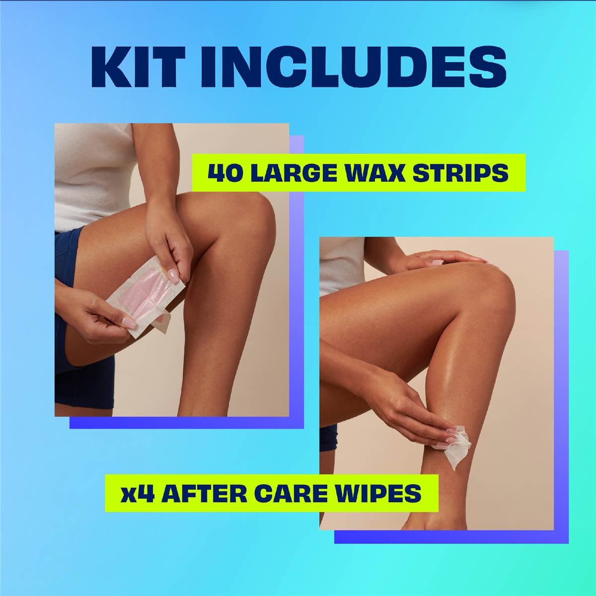 Nair Natural Wax Strips Large 40 Pack Woolworths