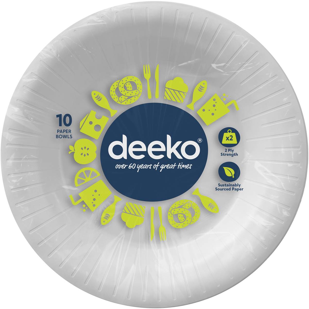 Deeko Paper Bowls 10 Pack Woolworths