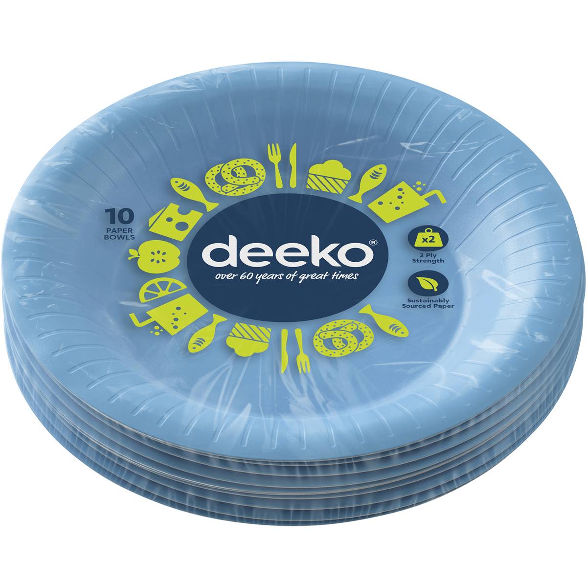 Deeko Paper Bowls 10 Pack | Woolworths