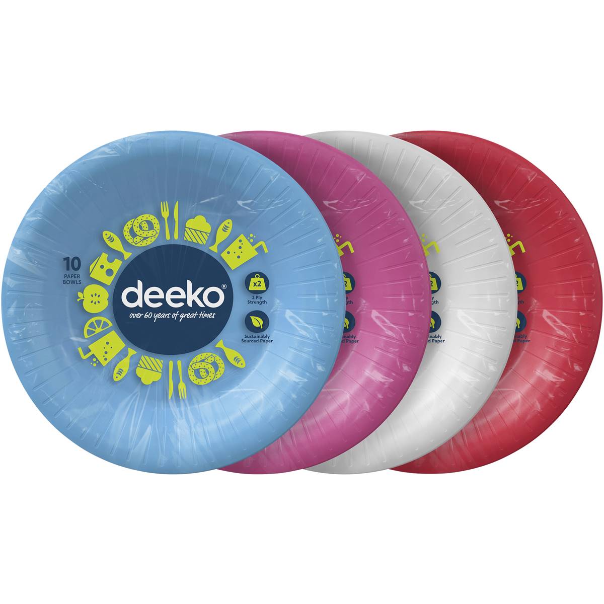 Deeko Paper Bowls 10 Pack Woolworths