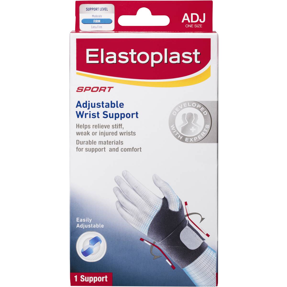 Elastoplast Adjustable Wrist Support Band Each Woolworths