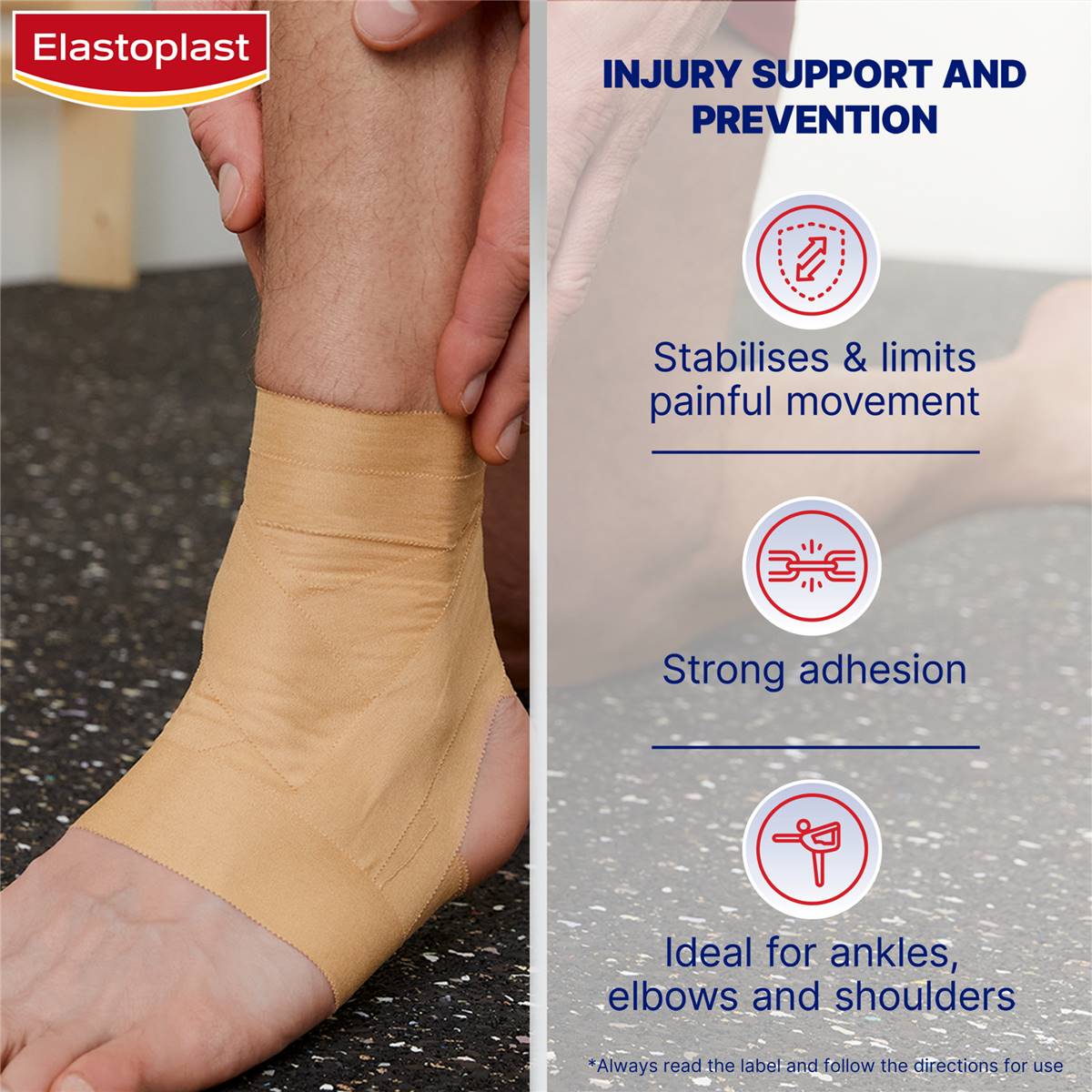 Elastoplast Rigid Strapping Tape For Prevention & Support 15m Each