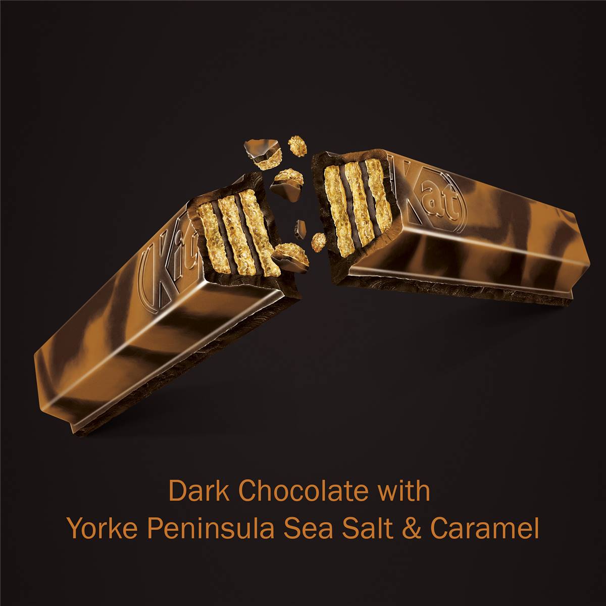 Kitkat Dark With Yorke Peninsula Sea Salt & Caramel 170g Woolworths