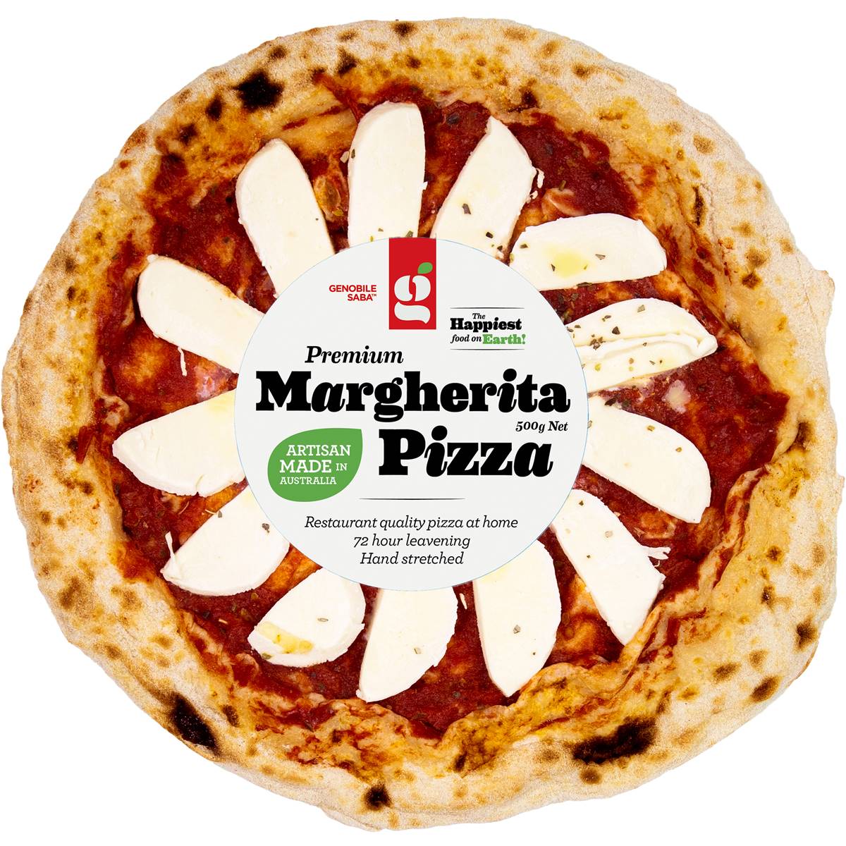 Genobile Saba Premium Margherita Pizza 500g | Woolworths