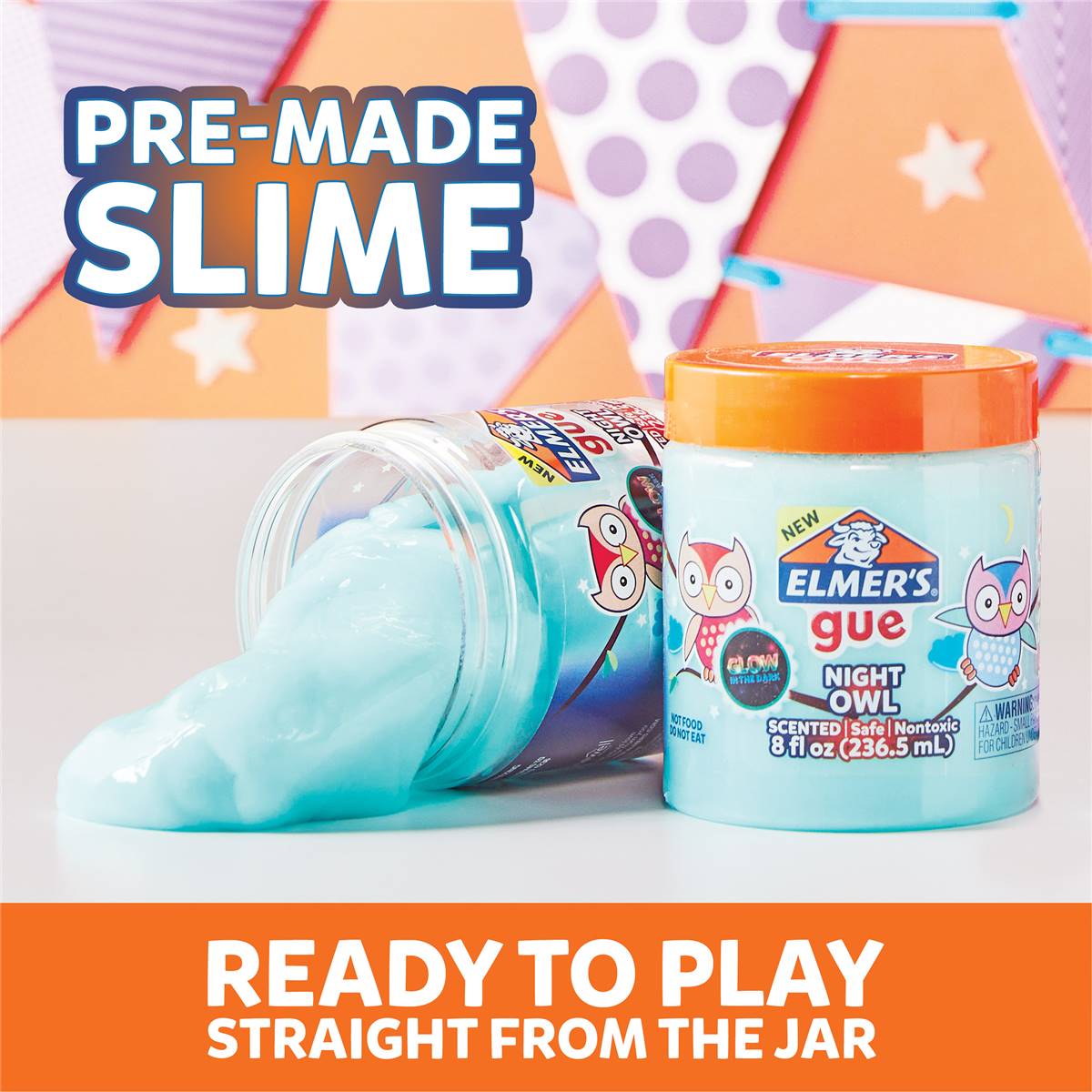 Elmer's Gue Glow In The Dark Premade Slime Each Woolworths