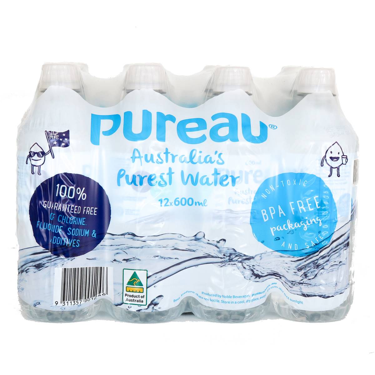 Pureau Ultra Pure Water 600ml X 12 Pack Woolworths