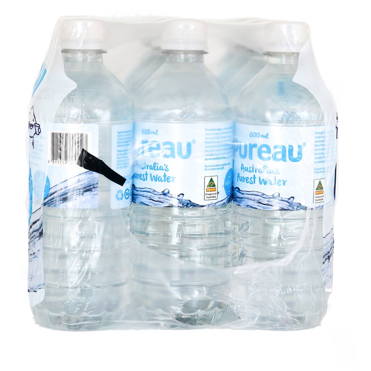 Pureau Ultra Pure Water 600ml X 12 Pack | Woolworths