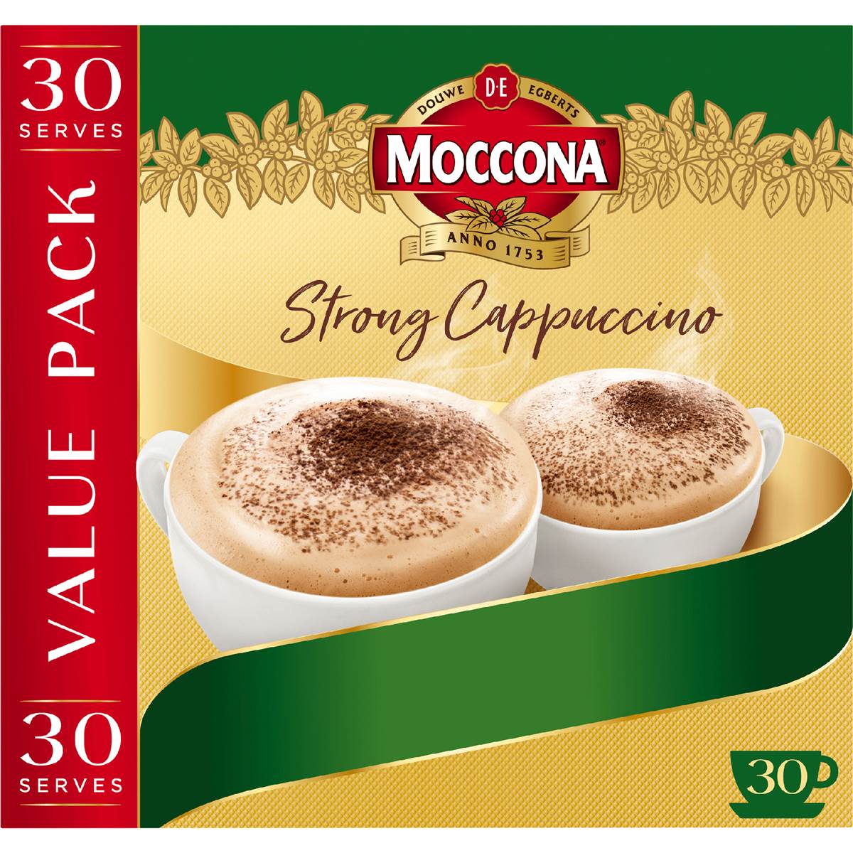 Moccona Coffee Sachets Strong Cappuccino 30 Pack Woolworths