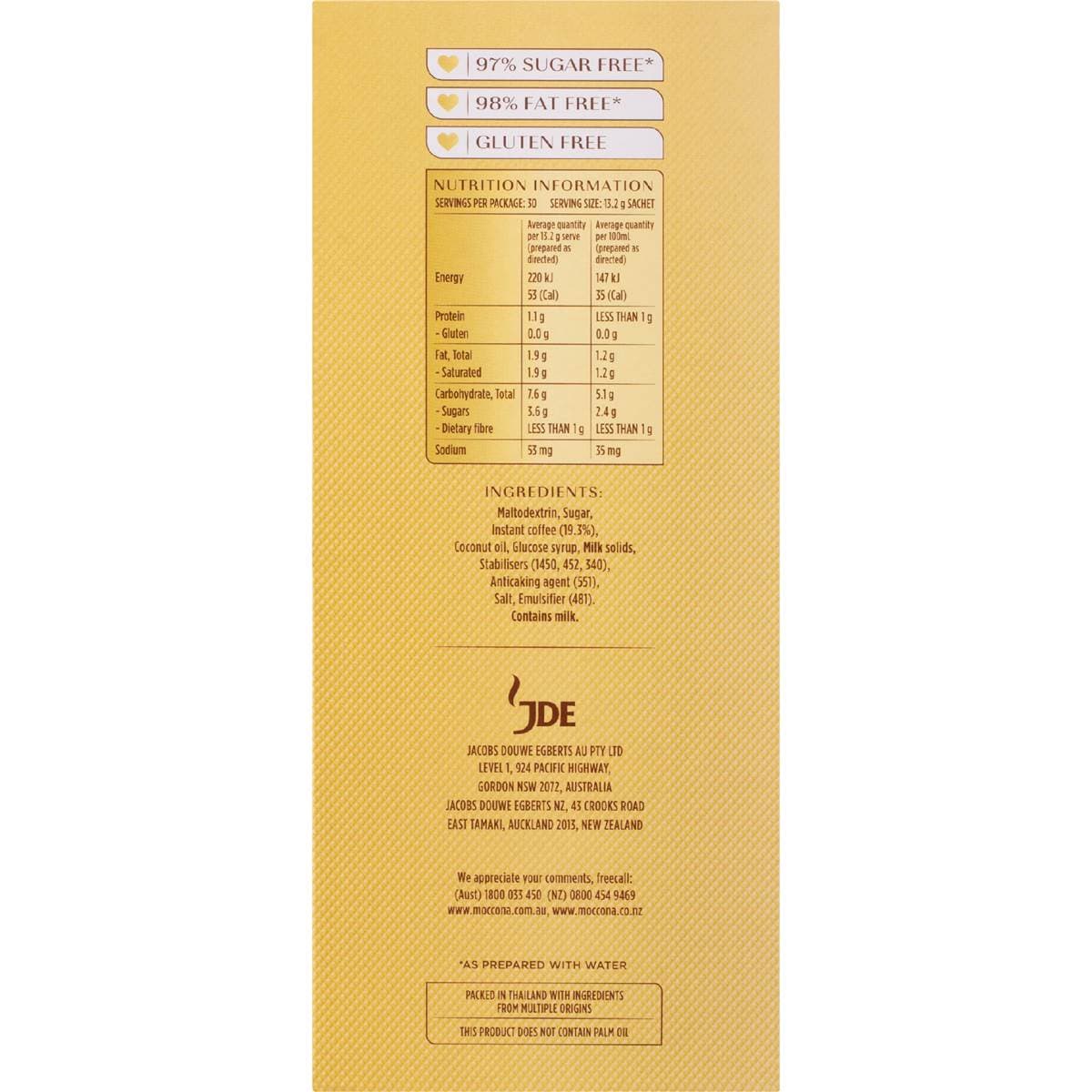 Moccona Coffee Sachets Strong Cappuccino 30 Pack Woolworths