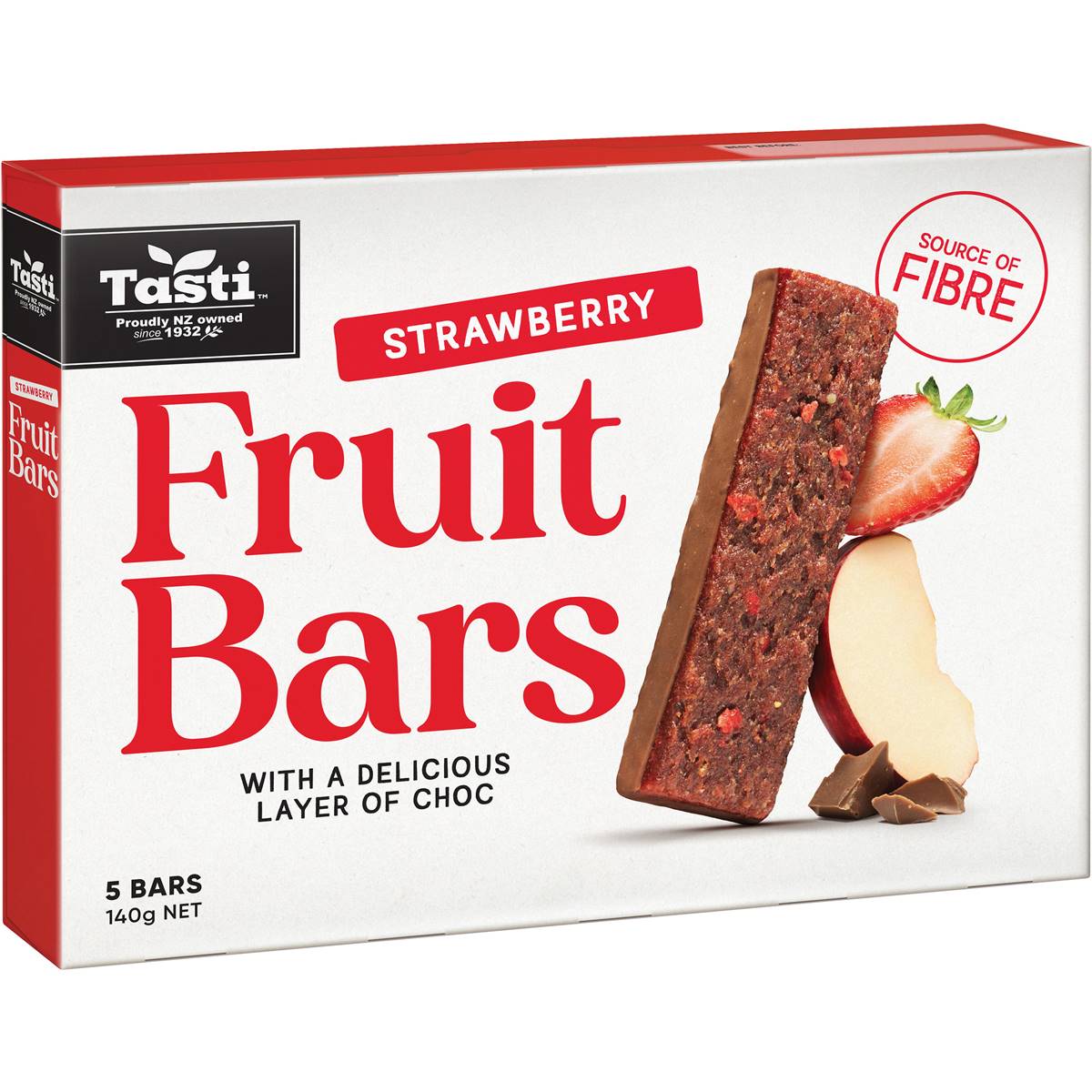 Tasti Fruit Bar Strawberry 5 Pack | Woolworths