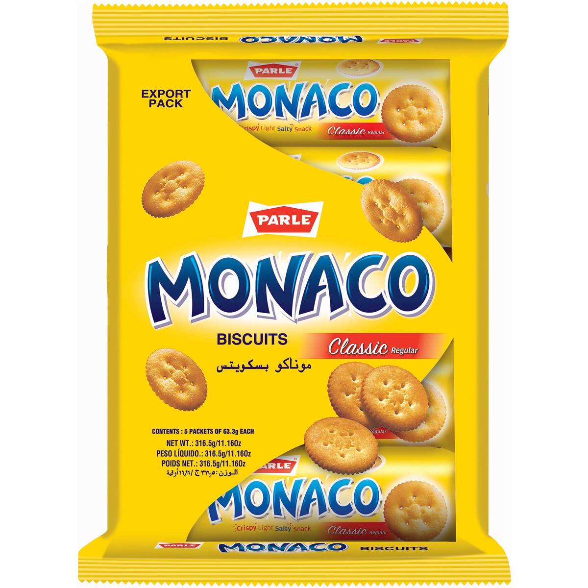 Parle Monaco Biscuits Classic 316.5g | Woolworths