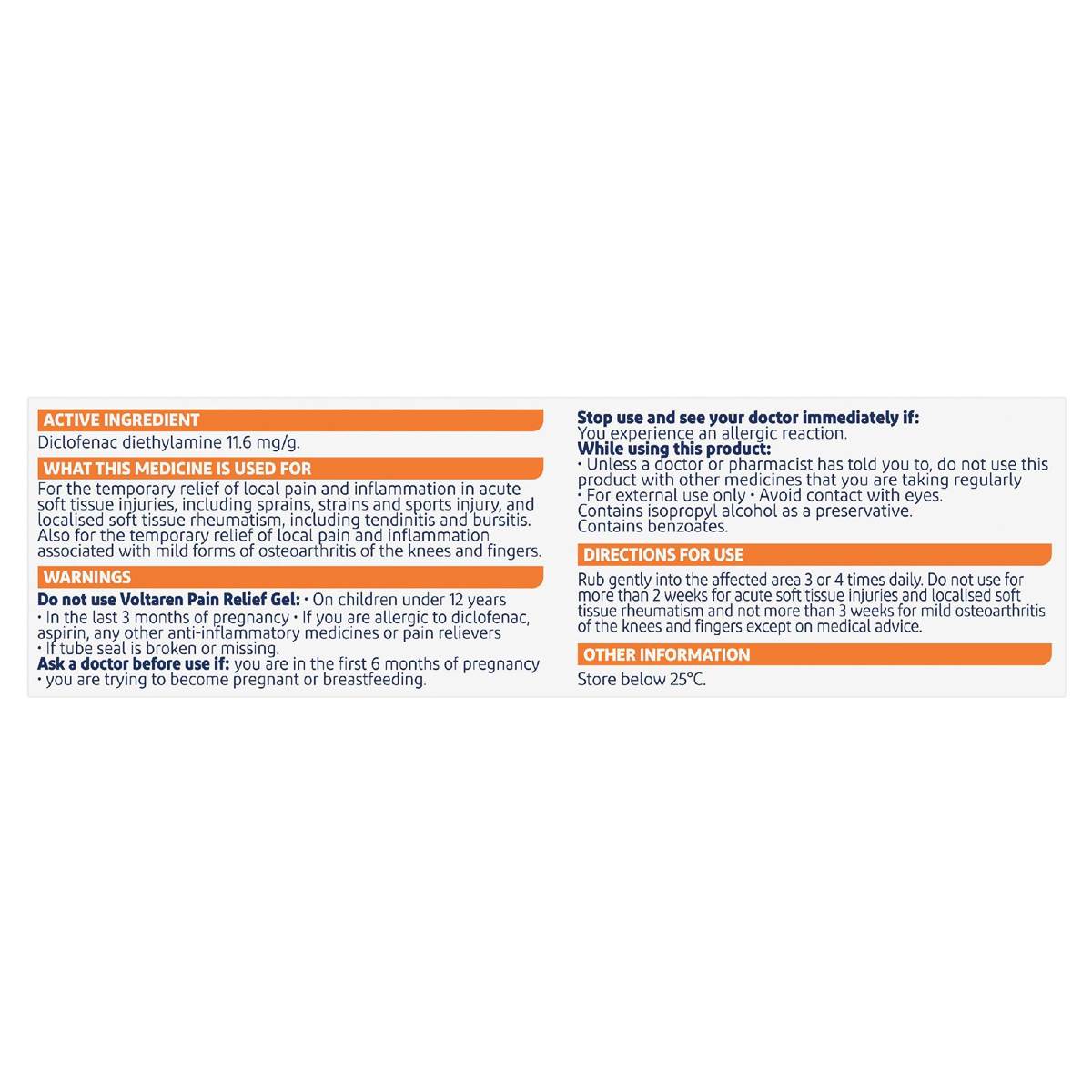 Voltaren Muscle And Back Pain Relief Emulgel 50g | Woolworths