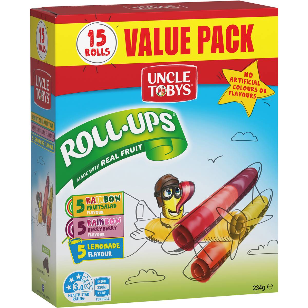 Uncle Tobys Rollups Value Pack 15 Pack Woolworths