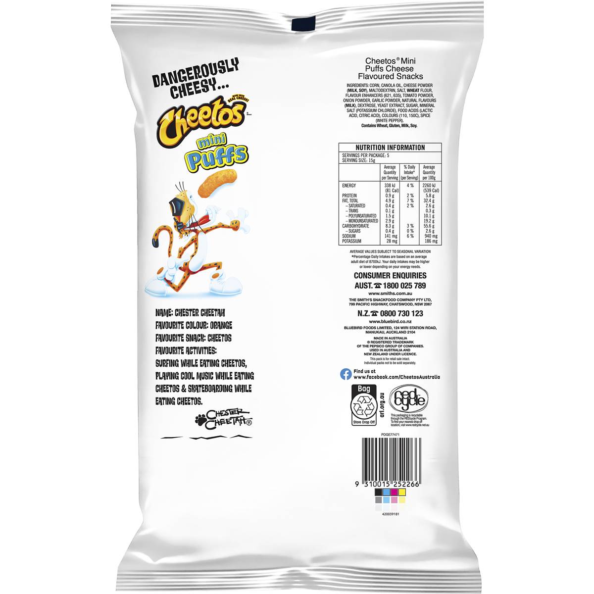 Cheetos Mini Puffs 5 Pack | Woolworths