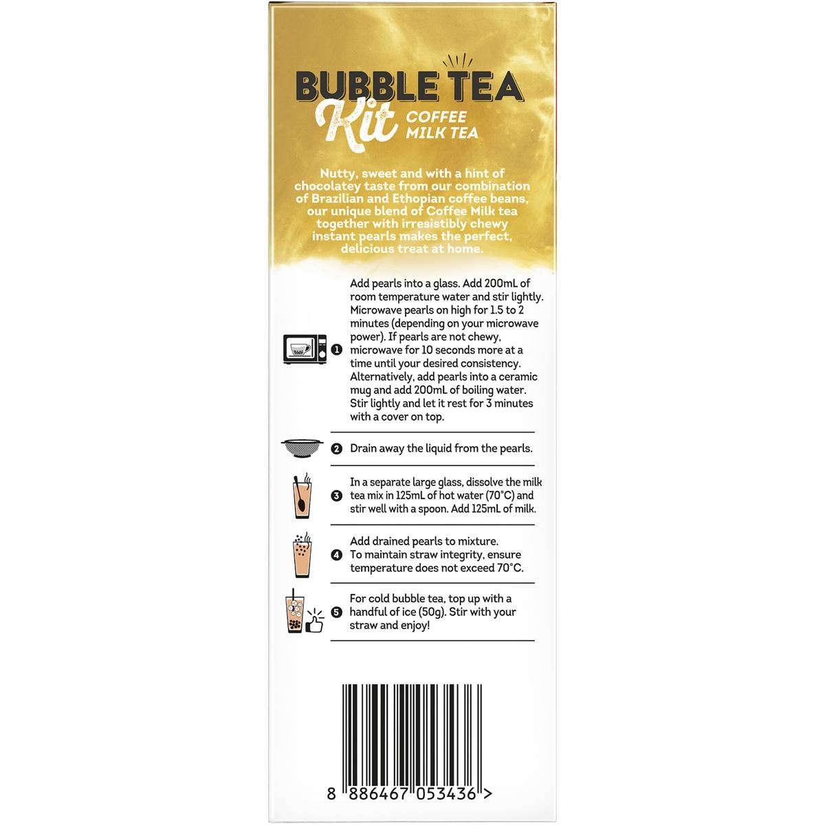 Lipton Bubble Tea Kit Coffee Milk Tea 5 Pack Woolworths
