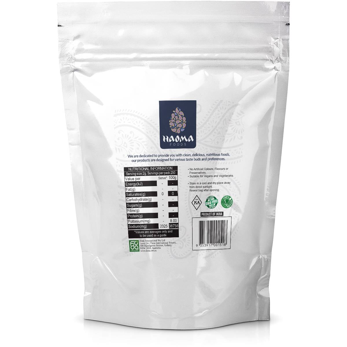 Haoma Kosher Salt Fine 500g Woolworths