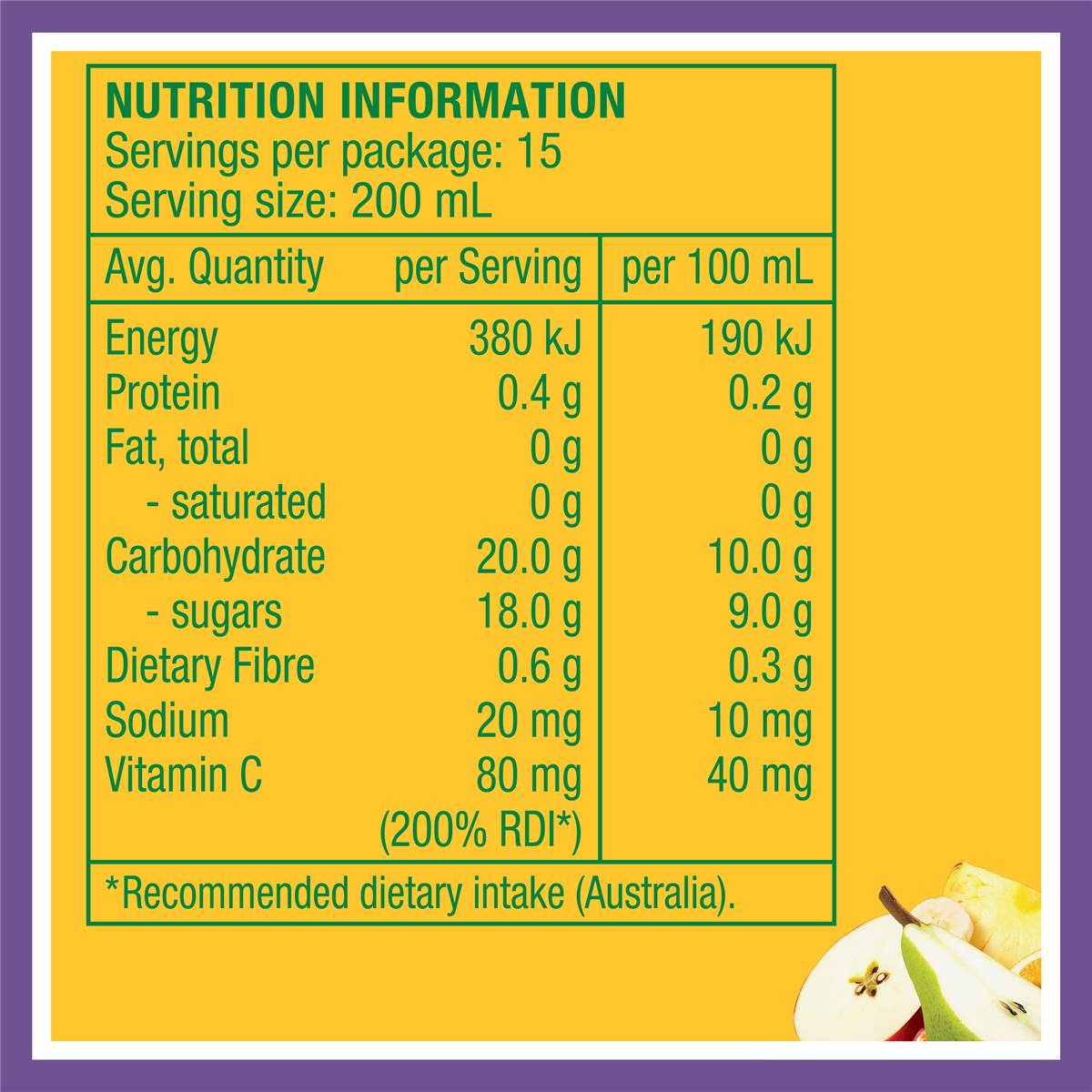 Golden Circle Breakfast Juice No Added Sugar Pineapple Fruit Juices 3l