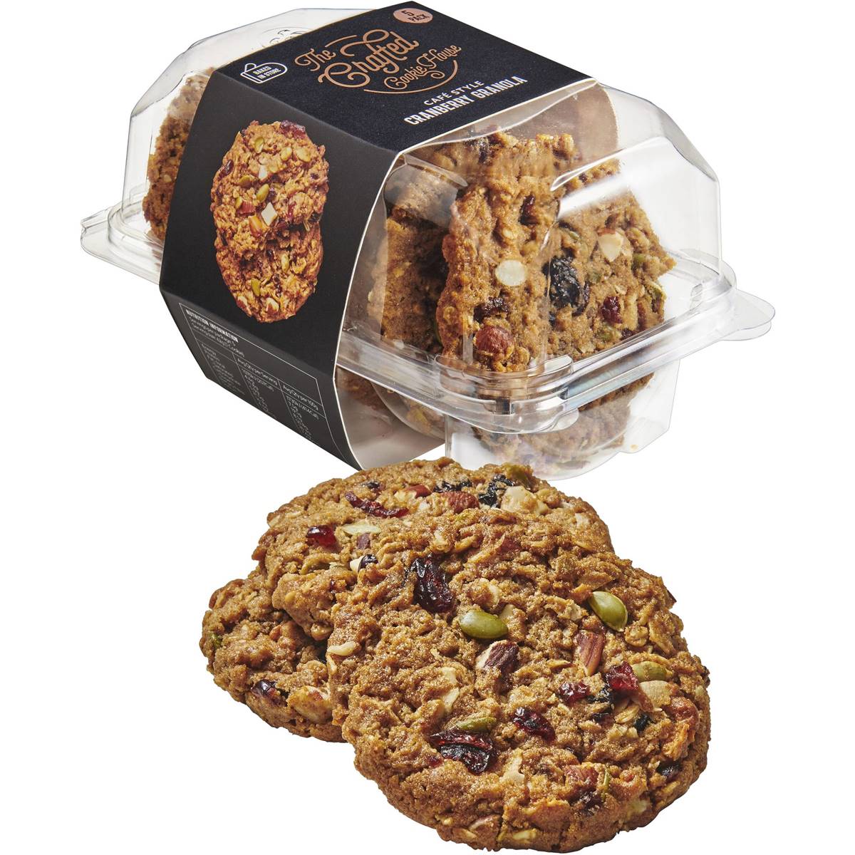 The Crafted Cookie House Cranberry Granola Cookies 5 Pack Woolworths