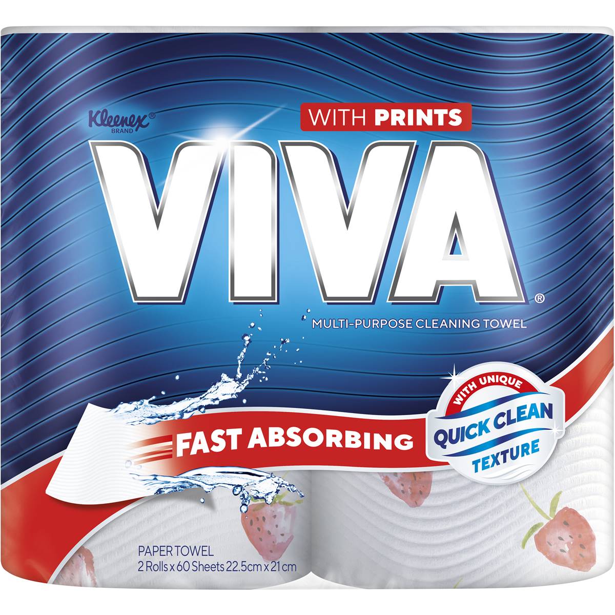 Viva Paper Towel Prints 120 Sheets 2 Pack Woolworths   176855 1 