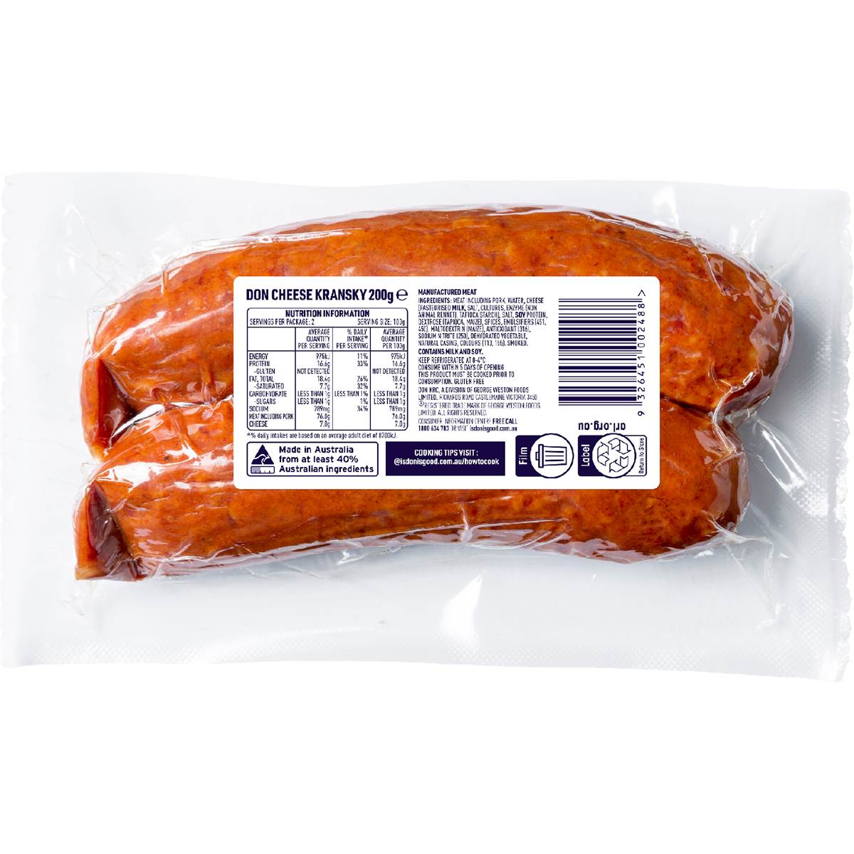 Don Kransky Cheese 2 Pack Woolworths