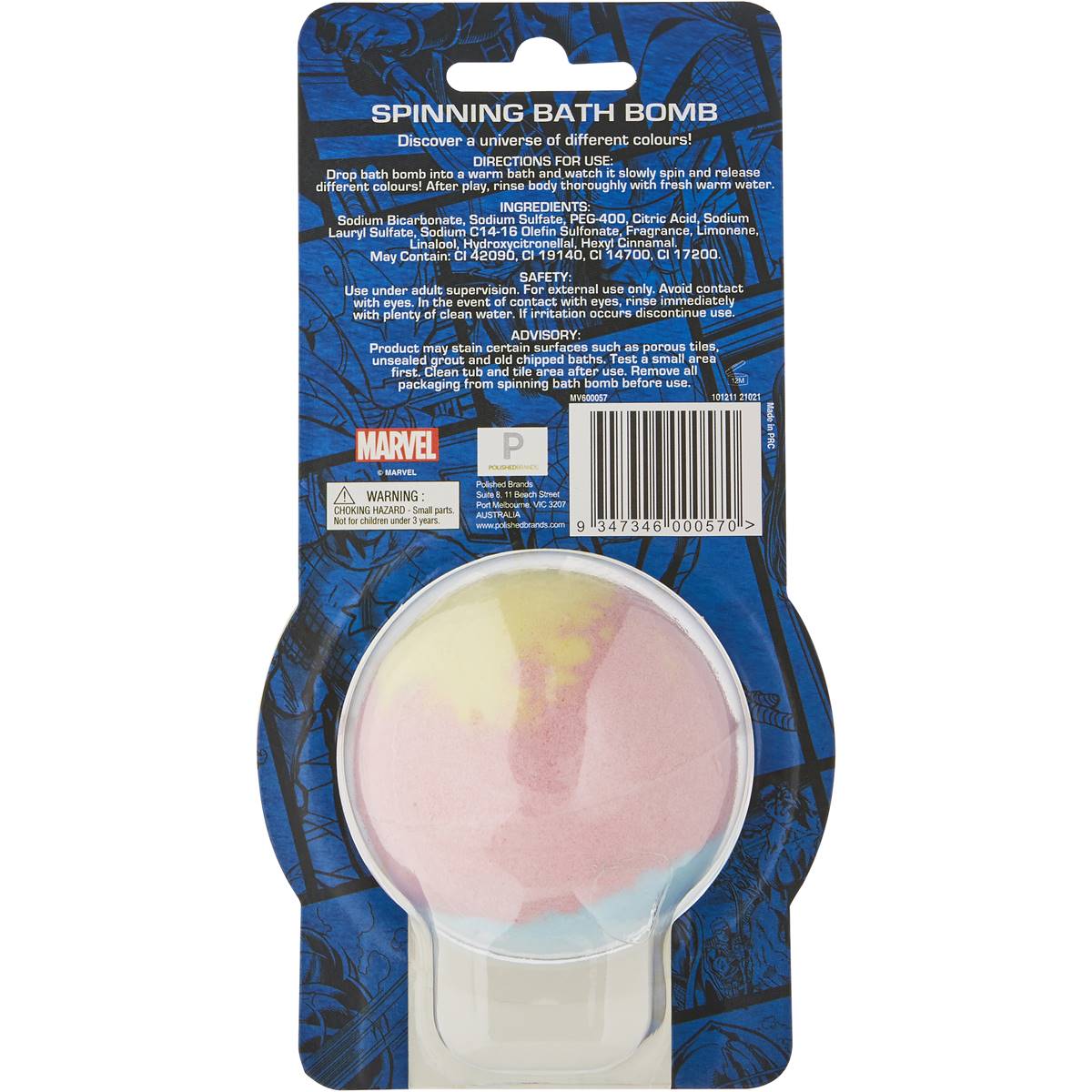 Marvel Spinning Bath Bomb 150g | Woolworths
