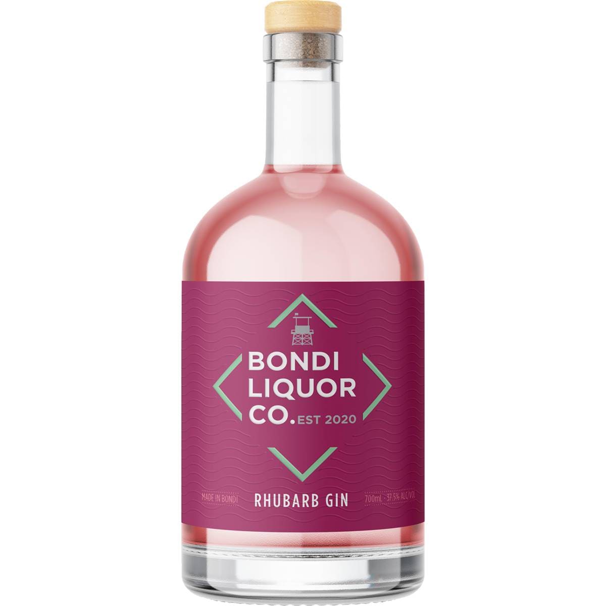 Bondi Liquor Co Rhubarb Gin 700ml Woolworths