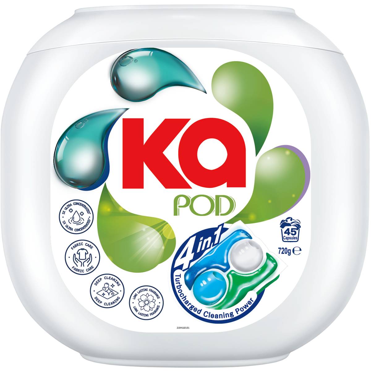 Ka Ka Pod 4 In 1 Antibacterial Laundry Capsules