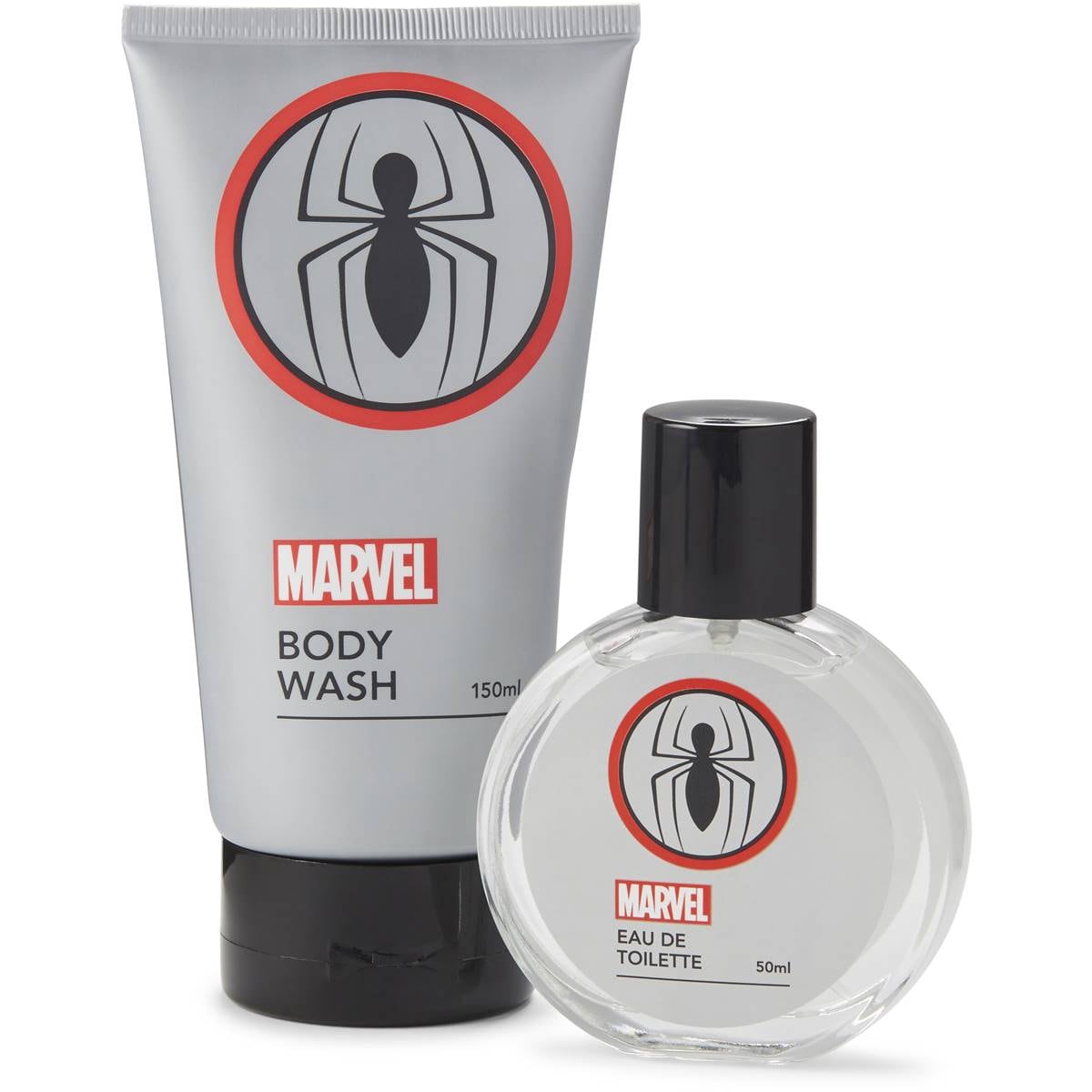 Marvel Spiderman Body Wash 150ml & Eau De Toilette 50ml Set Each