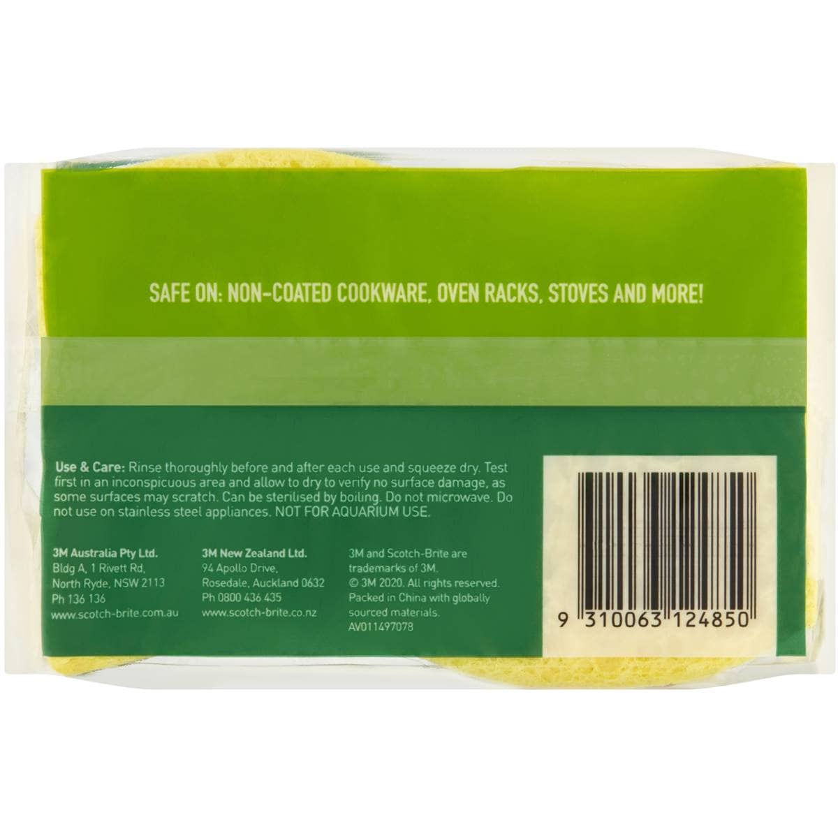 Scotchbrite Heavy Duty Scourer & Sponge 3 Pack Woolworths